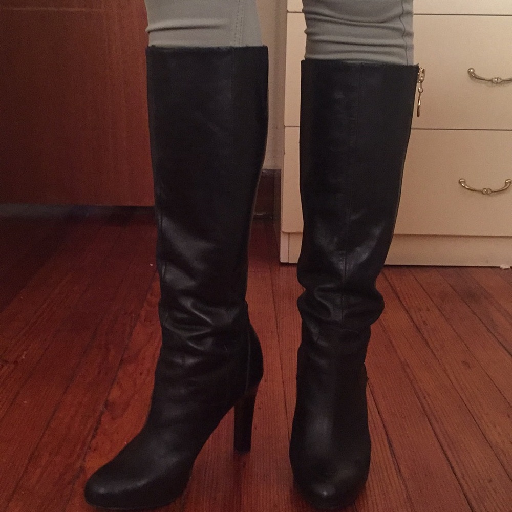 Tall black boots